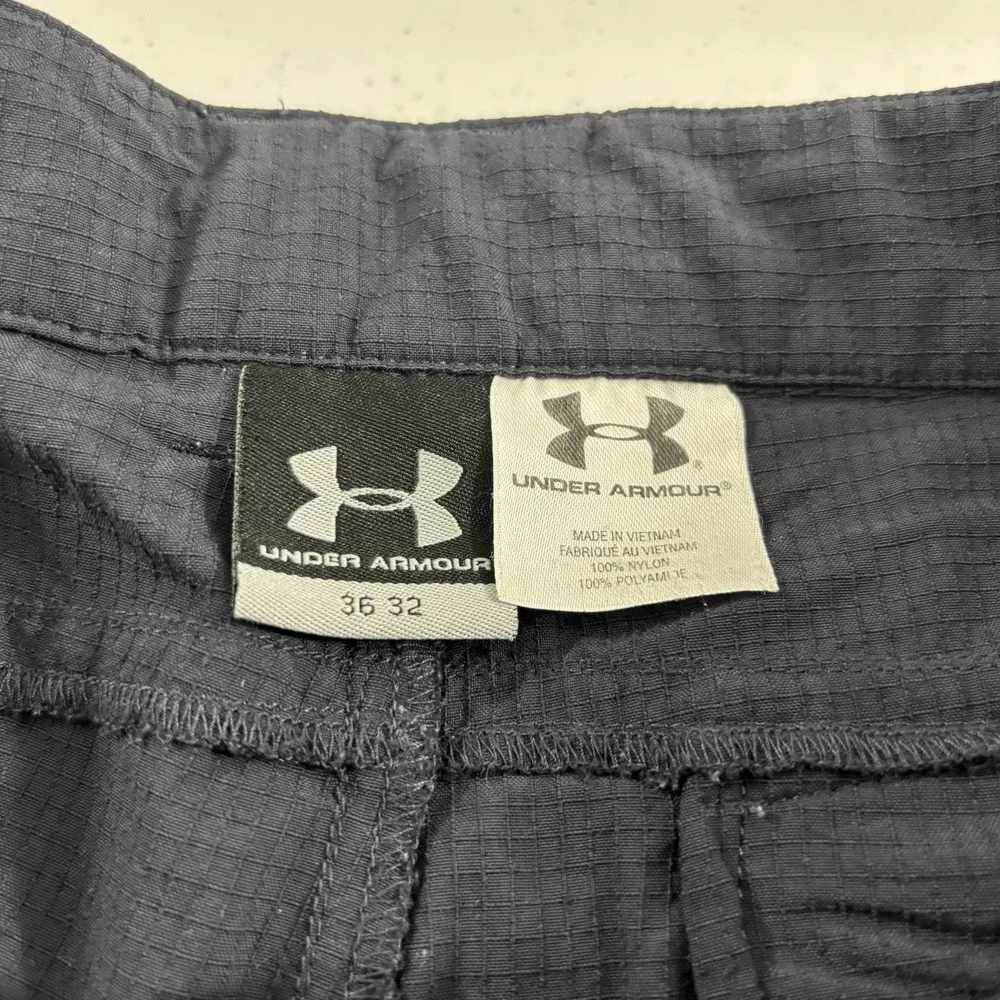 Under Armour Pants Mens 36x30 Black Elite Tactical Cargo Ripstop Security Police